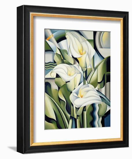 Cubist Lilies, 2002-Catherine Abel-Framed Giclee Print