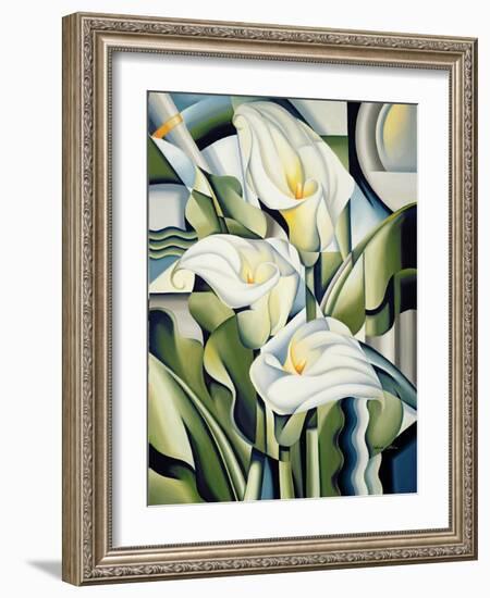 Cubist Lilies, 2002-Catherine Abel-Framed Giclee Print