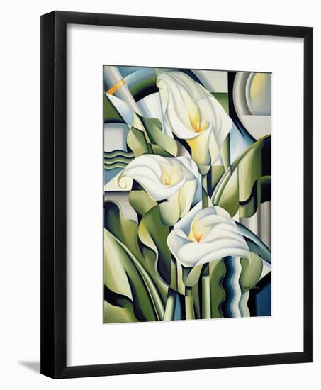 Cubist Lilies, 2002-Catherine Abel-Framed Giclee Print