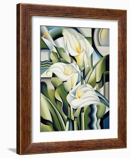 Cubist Lilies, 2002-Catherine Abel-Framed Giclee Print