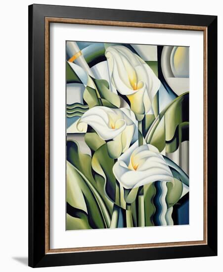 Cubist Lilies, 2002-Catherine Abel-Framed Giclee Print