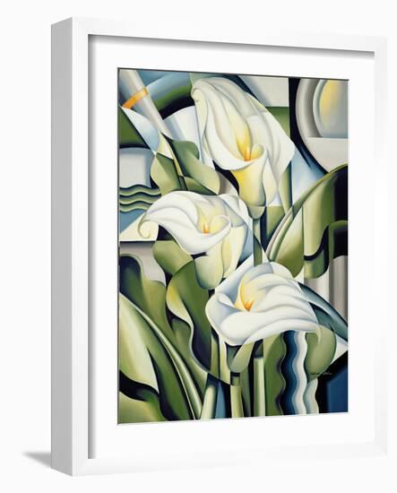 Cubist Lilies, 2002-Catherine Abel-Framed Giclee Print