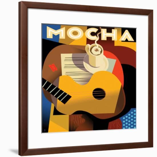 Cubist Mocha I-Eli Adams-Framed Premium Giclee Print