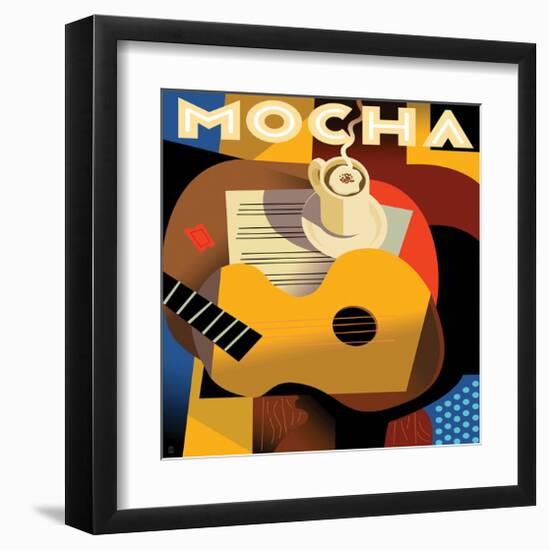 Cubist Mocha I-Eli Adams-Framed Art Print