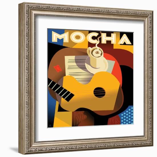 Cubist Mocha I-Eli Adams-Framed Art Print