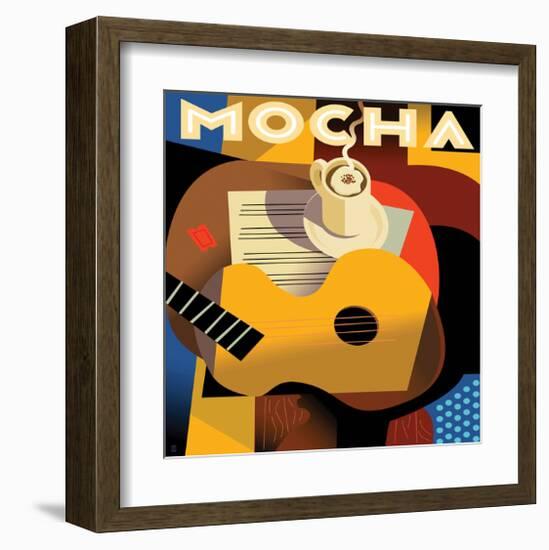 Cubist Mocha I-Eli Adams-Framed Art Print