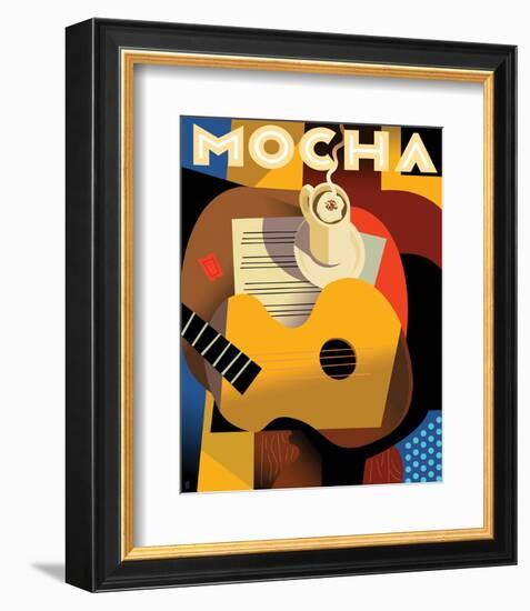 Cubist Mocha II-Eli Adams-Framed Art Print