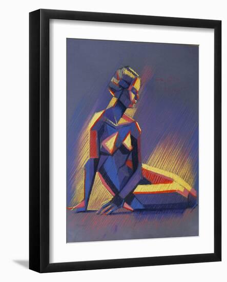 Cubist Nude 04 (2013)-Corne Akkers-Framed Giclee Print