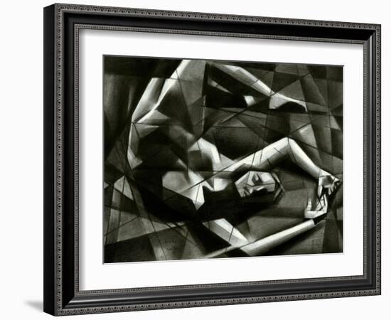 Cubist Nude - 17-10-15-Corne Akkers-Framed Giclee Print