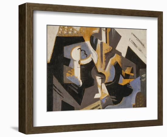 Cubist Still Life in Blue and Grey; Nature Morte Cubiste Bleu Gris-Maria Blanchard-Framed Giclee Print