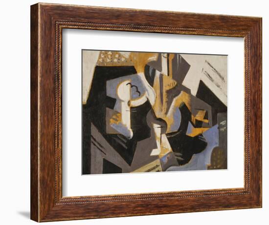 Cubist Still Life in Blue and Grey; Nature Morte Cubiste Bleu Gris-Maria Blanchard-Framed Giclee Print