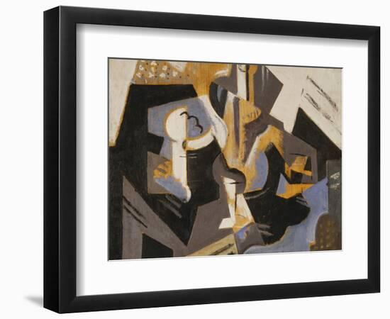 Cubist Still Life in Blue and Grey; Nature Morte Cubiste Bleu Gris-Maria Blanchard-Framed Giclee Print