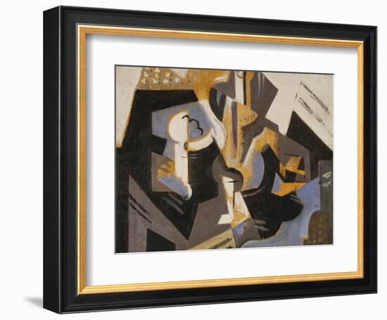 Cubist Still Life in Blue and Grey; Nature Morte Cubiste Bleu Gris-Maria Blanchard-Framed Giclee Print