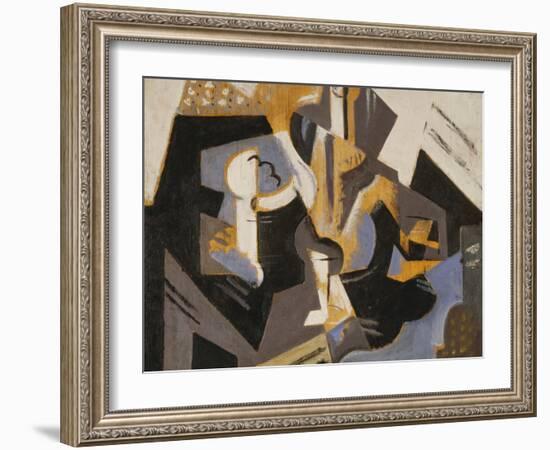 Cubist Still Life in Blue and Grey; Nature Morte Cubiste Bleu Gris-Maria Blanchard-Framed Giclee Print