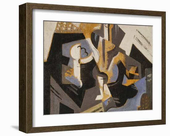 Cubist Still Life in Blue and Grey; Nature Morte Cubiste Bleu Gris-Maria Blanchard-Framed Giclee Print