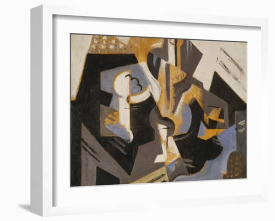 Cubist Still Life in Blue and Grey; Nature Morte Cubiste Bleu Gris-Maria Blanchard-Framed Giclee Print