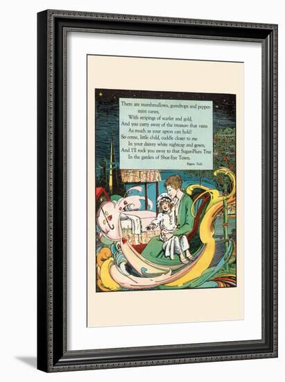 Cuddle Child-Eugene Field-Framed Art Print