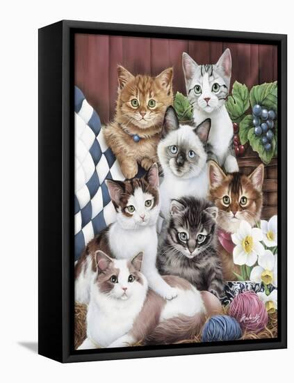 Cuddly Kittens-Jenny Newland-Framed Premier Image Canvas