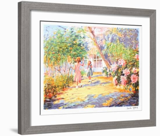 Cueillette des Pommes-Claude Fossoux-Framed Limited Edition