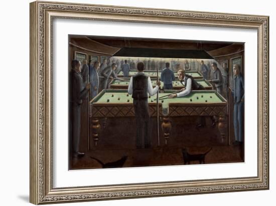 Cueing Up, 2015-PJ Crook-Framed Giclee Print