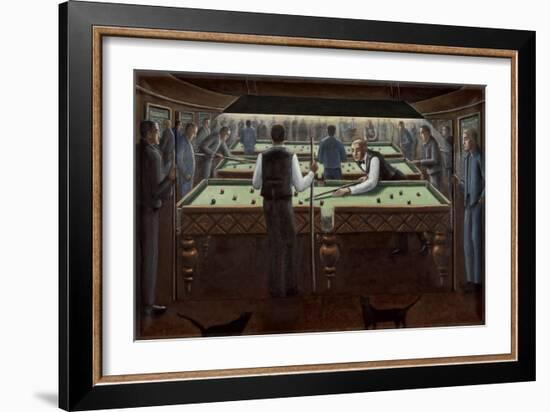 Cueing Up, 2015-PJ Crook-Framed Giclee Print