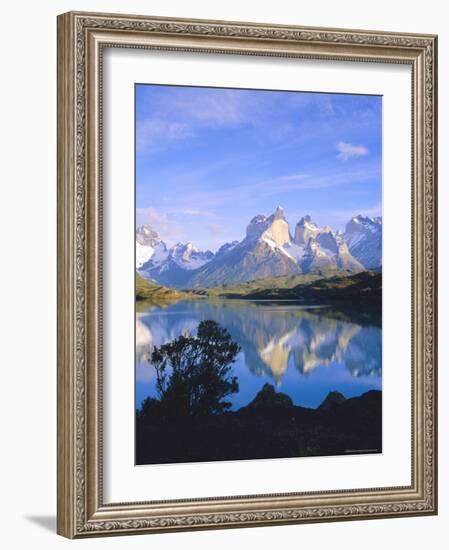 Cuernos Del Paine, 2600M, from Lago Pehoe, Patagonia, Chile-Geoff Renner-Framed Photographic Print