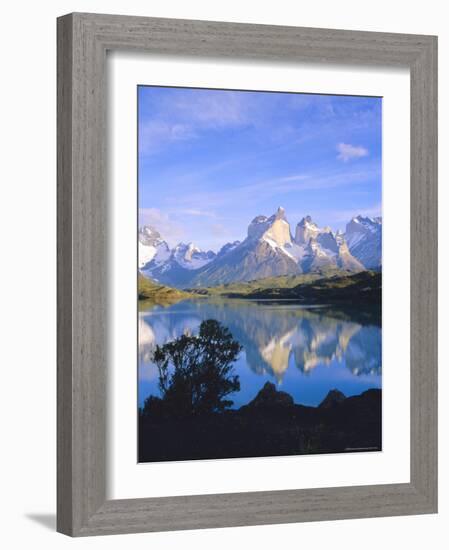 Cuernos Del Paine, 2600M, from Lago Pehoe, Patagonia, Chile-Geoff Renner-Framed Photographic Print