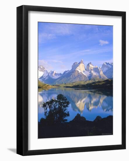 Cuernos Del Paine, 2600M, from Lago Pehoe, Patagonia, Chile-Geoff Renner-Framed Photographic Print