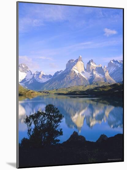 Cuernos Del Paine, 2600M, from Lago Pehoe, Patagonia, Chile-Geoff Renner-Mounted Photographic Print