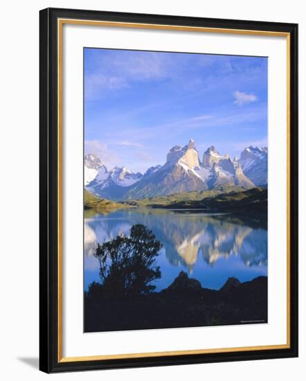 Cuernos Del Paine, 2600M, from Lago Pehoe, Patagonia, Chile-Geoff Renner-Framed Photographic Print