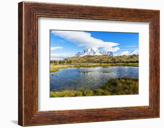 Cuernos Del Paine, Torres Del Paine National Park, Chilean Patagonia, Chile-G & M Therin-Weise-Framed Photographic Print