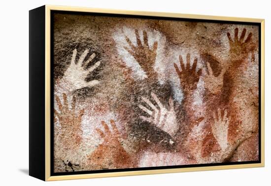 Cueva de las Manos (Cave of Hands), UNESCO World Heritage Site, Patagonia, Argentina-Alex Treadway-Framed Premier Image Canvas