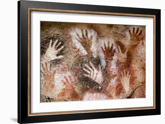 Cueva de las Manos (Cave of Hands), UNESCO World Heritage Site, Patagonia, Argentina-Alex Treadway-Framed Photographic Print