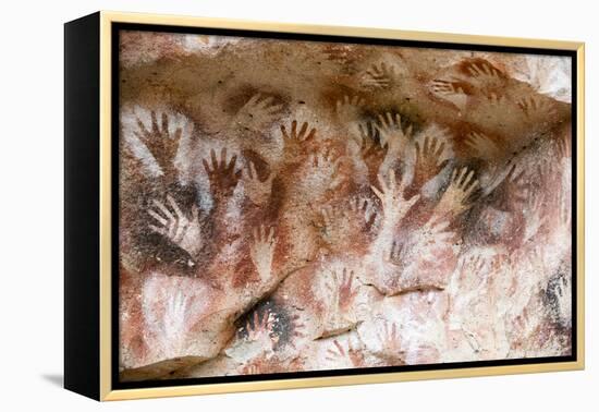 Cueva de las Manos (Cave of Hands), UNESCO World Heritage Site, Patagonia, Argentina-Alex Treadway-Framed Premier Image Canvas