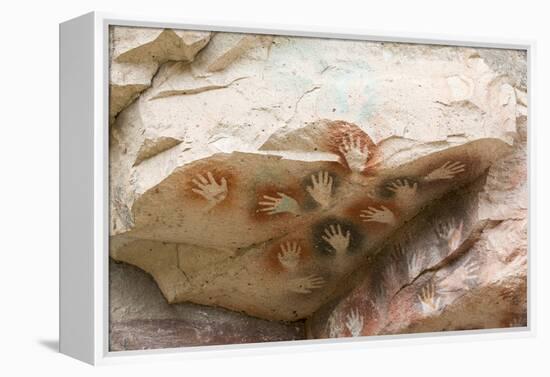 Cueva de las Manos (Cave of Hands), UNESCO World Heritage Site, Patagonia, Argentina-Alex Treadway-Framed Premier Image Canvas