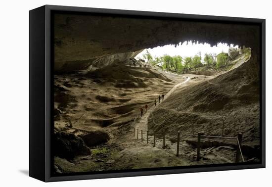 Cueva Del Milodon, Puerto Natales, Patagonia, Chile, South America-Tony-Framed Premier Image Canvas