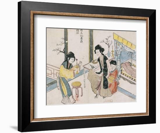 Cui Hu Stealing the Slipper-null-Framed Premium Giclee Print