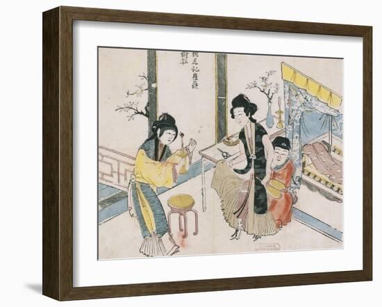 Cui Hu Stealing the Slipper-null-Framed Art Print