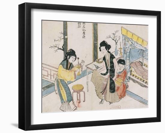 Cui Hu Stealing the Slipper-null-Framed Art Print