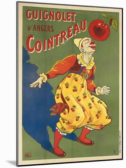 'Cuignolet d'Angers Cointreau'. Werbeplakat für Guignolet Cointreau. Ca. 1900-Eugène Ogé-Mounted Giclee Print
