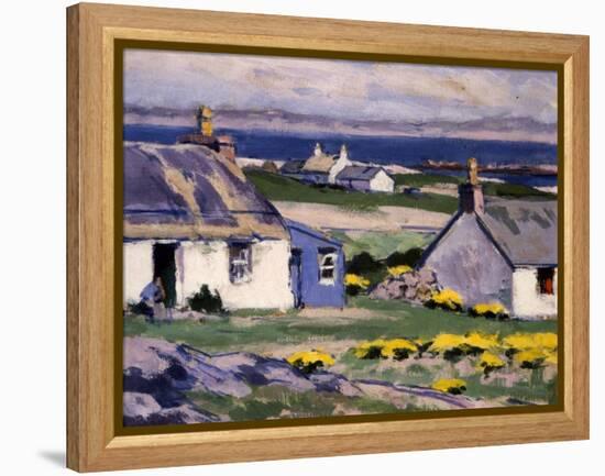 Cuil Phail Croft, the Two Crofts, Iona-Francis Campbell Boileau Cadell-Framed Premier Image Canvas