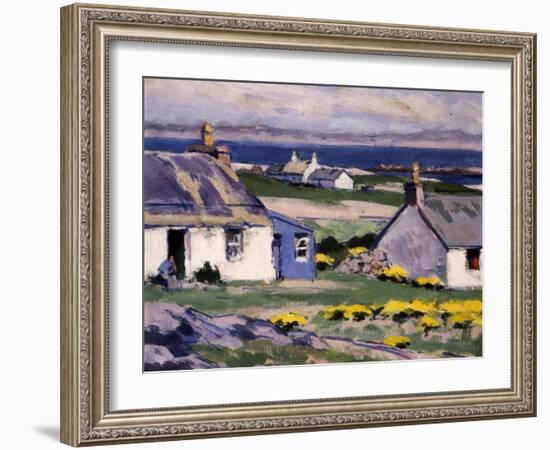 Cuil Phail Croft, the Two Crofts, Iona-Francis Campbell Boileau Cadell-Framed Giclee Print