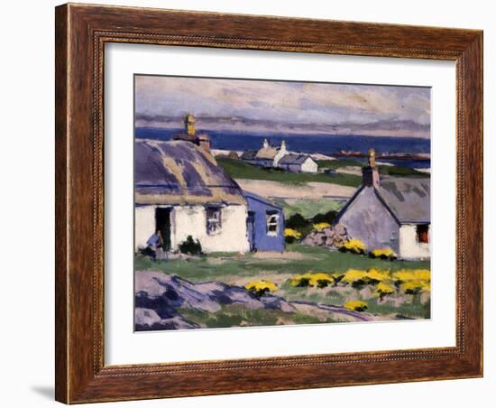 Cuil Phail Croft, the Two Crofts, Iona-Francis Campbell Boileau Cadell-Framed Giclee Print