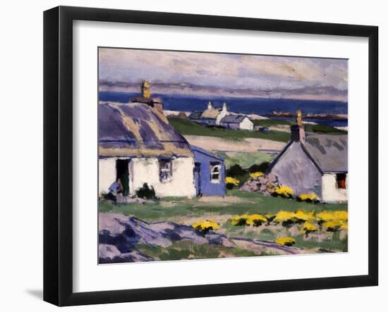 Cuil Phail Croft, the Two Crofts, Iona-Francis Campbell Boileau Cadell-Framed Giclee Print