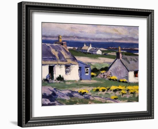 Cuil Phail Croft, the Two Crofts, Iona-Francis Campbell Boileau Cadell-Framed Giclee Print