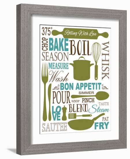 Culinary Love 1 (color)-Leslie Fuqua-Framed Art Print