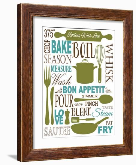 Culinary Love 1 (color)-Leslie Fuqua-Framed Art Print