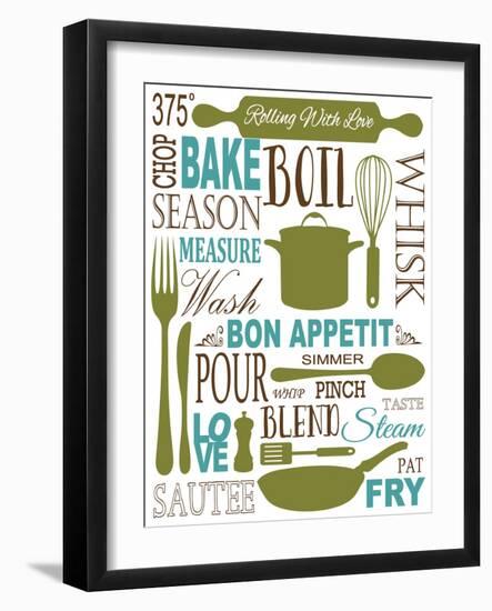 Culinary Love 1 (color)-Leslie Fuqua-Framed Art Print