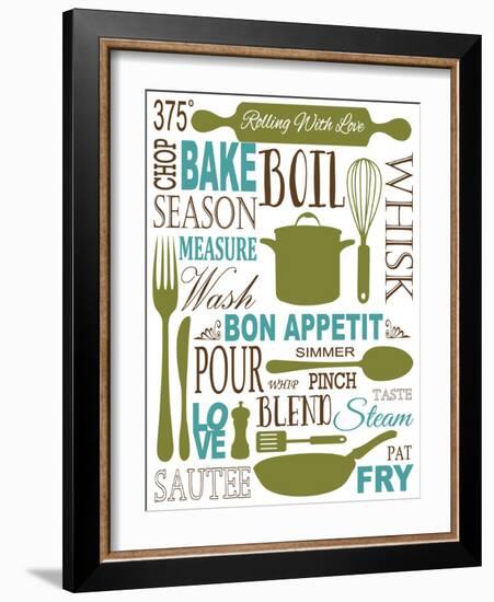 Culinary Love 1 (color)-Leslie Fuqua-Framed Art Print