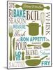 Culinary Love 1 (color)-Leslie Fuqua-Mounted Art Print